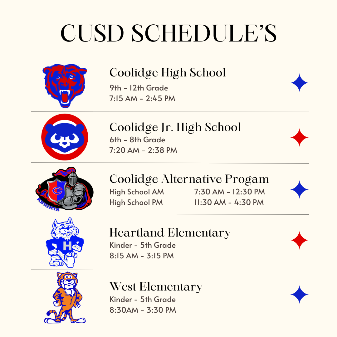 CUSD Bell Schedules